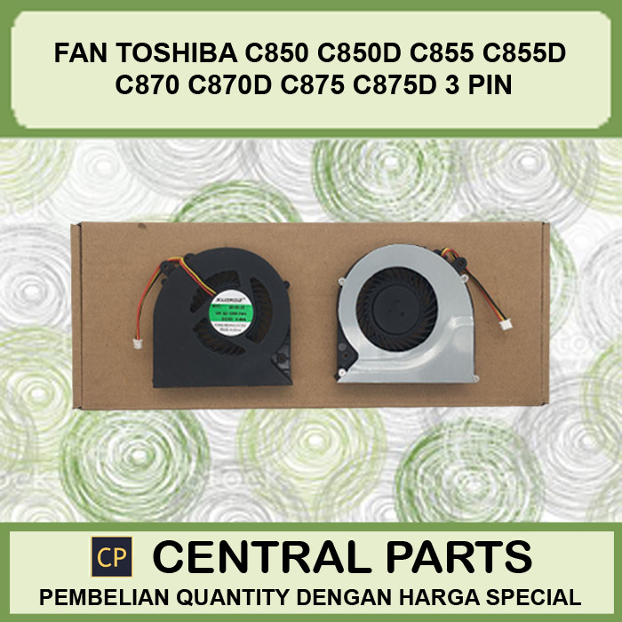 Toshiba C850 C850D C855 C855D C870 C870D C875 C875D พัดลม 3 PIN