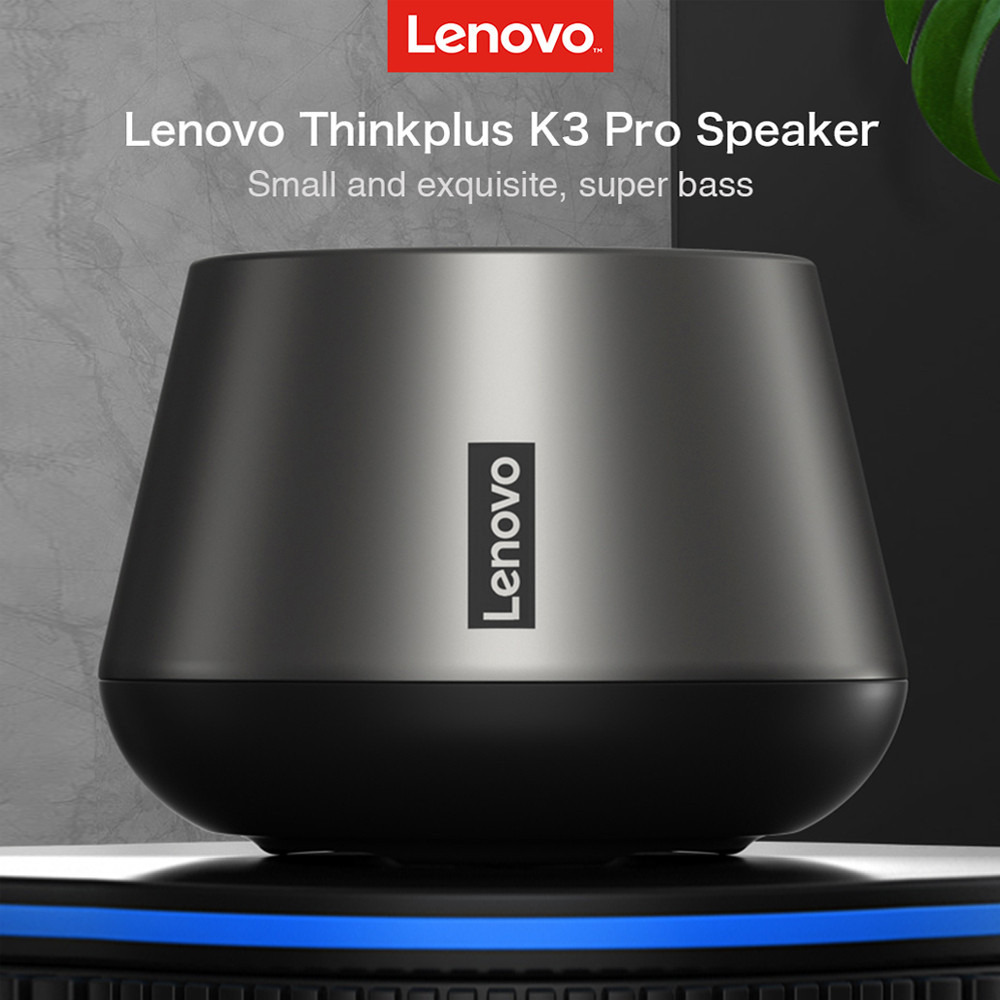 HPZ01 lenovo thinkplus bluetooth 5.0 ลําโพงกันน้ํากลางแจ้ง 1200mah - k3 pro - สีดํา