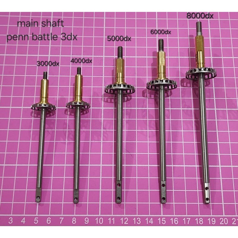 SPARE PART ORIGINAL PENN BATTLE III DX MAIN SHAFT ASSEMBLY 2000-8000