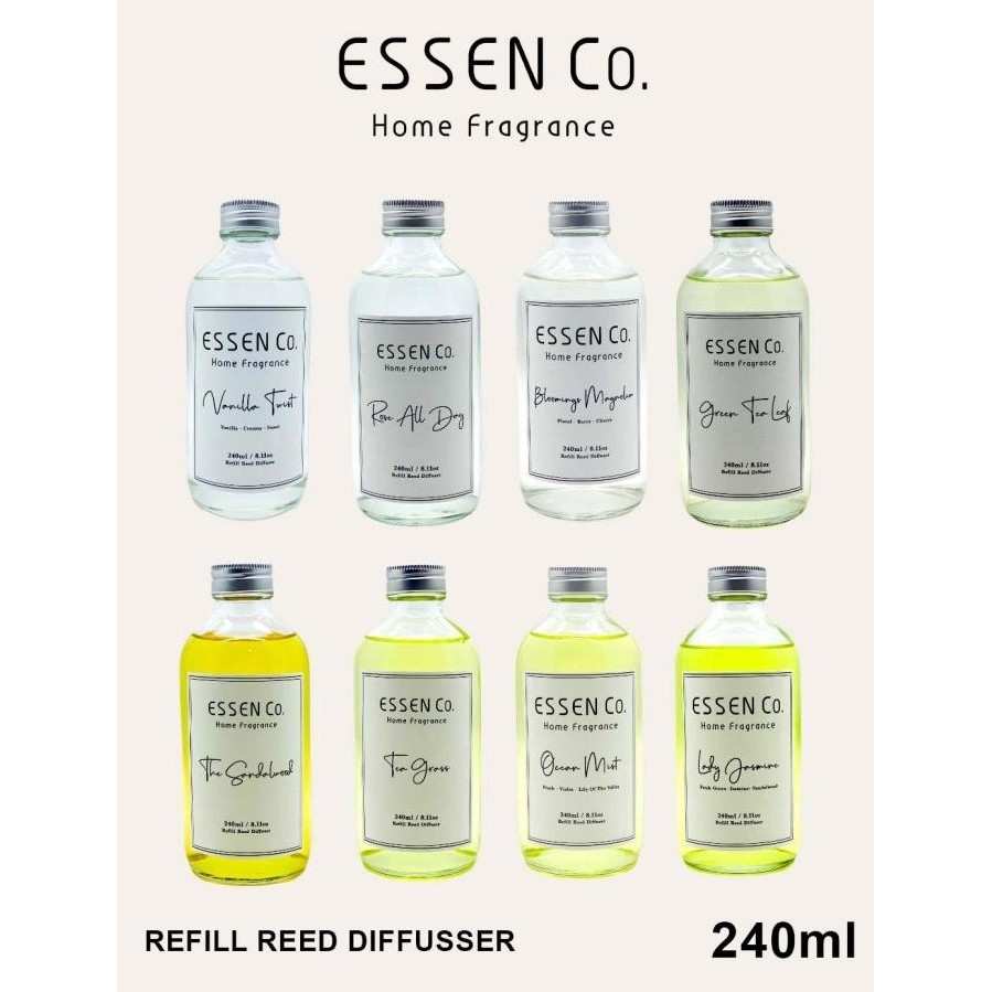 Essen Co Reed Diffuser Refill Aromatherapy Air Freshener Refill