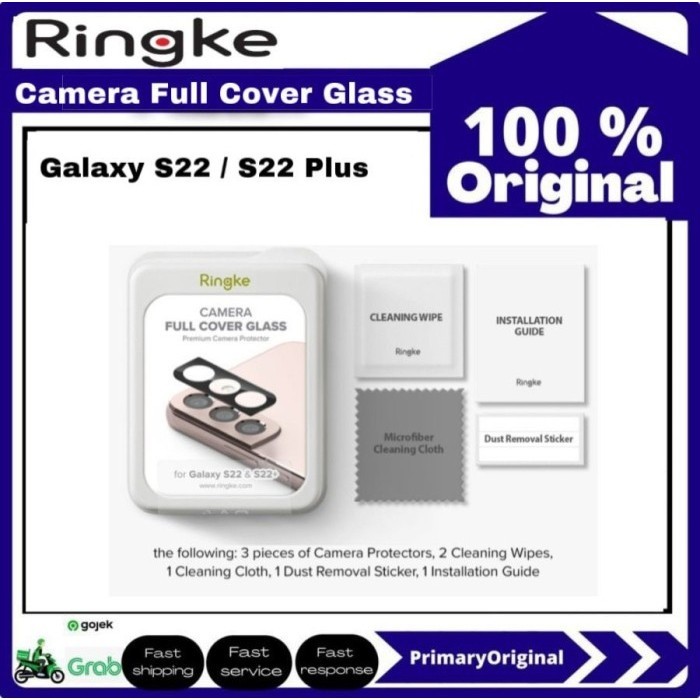 กล้องเลนส์กล้องกระจกนิรภัย Samsung S22 Plus Ringke Camera Protector