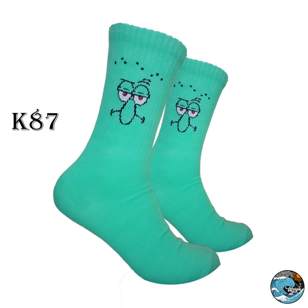 Oldschool Socks - Squidward Character Socks - Morph.Apparel - K87