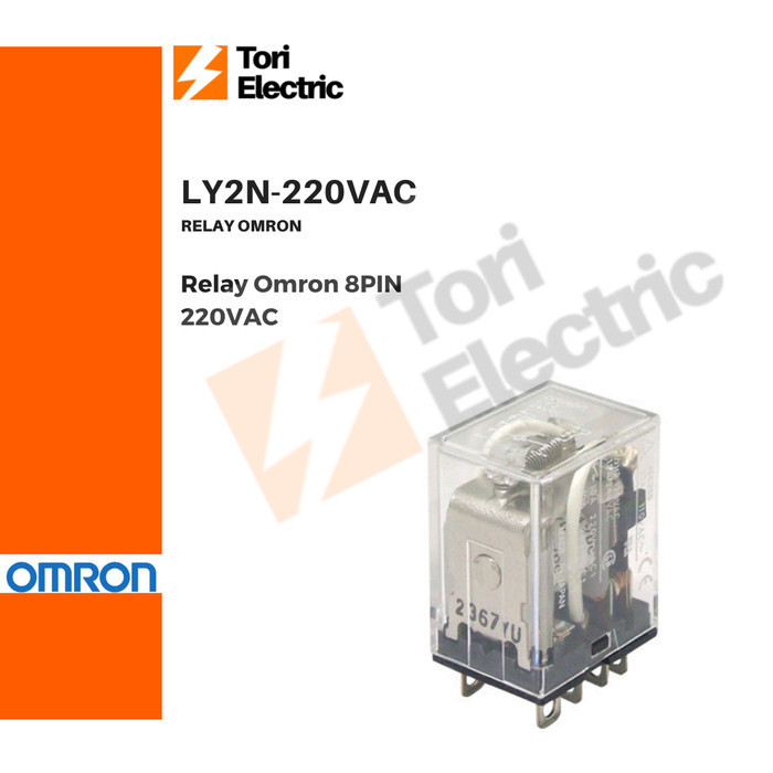 Omron Ly2N-220Vac Ly2N 220Vac Relay ของแท้ 100%