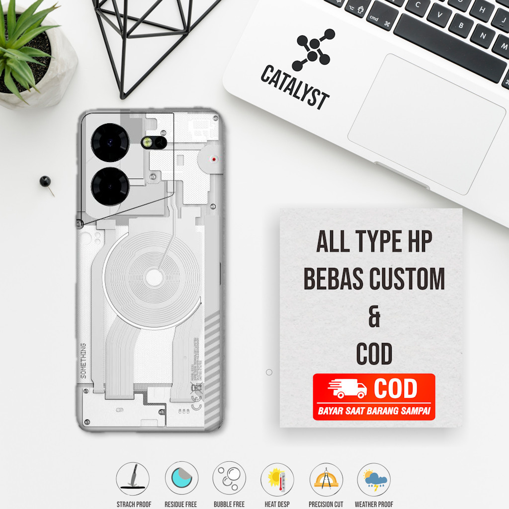 (ซื้อ 1 แถม 2) Garskin Skin Tecno Pova 5 Fullbody Motif 4U3 - สามารถปรับแต่งได้ - เคสสติ๊กเกอร์