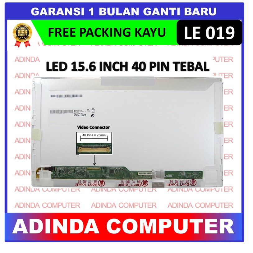 LCD LED Asus X552MJ X552W X552WA 15.6 15 นิ้ว 40 Pin 40pin HD หนาไม่มีวงเล็บหู Bolt