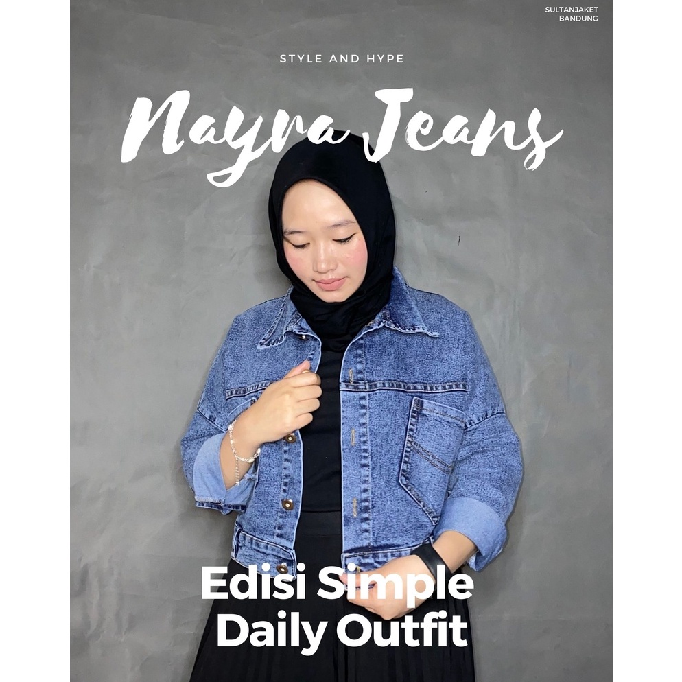 เสื้อแจ็คเก็ตยีนส์ Nayra CROOP |ล่าสุด ZARA MODEL WOMEN& 39;S DENIM JACKET✻