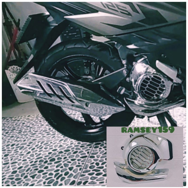 ฝาครอบพัดลม Mio Soul GT 125 Mio Soul GT 125 ฝาครอบพัดลมโครเมียม