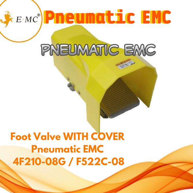 วาล์วเท้าพร้อมฝาครอบนิวเมติก Emc 4F210-08G / F522C-08