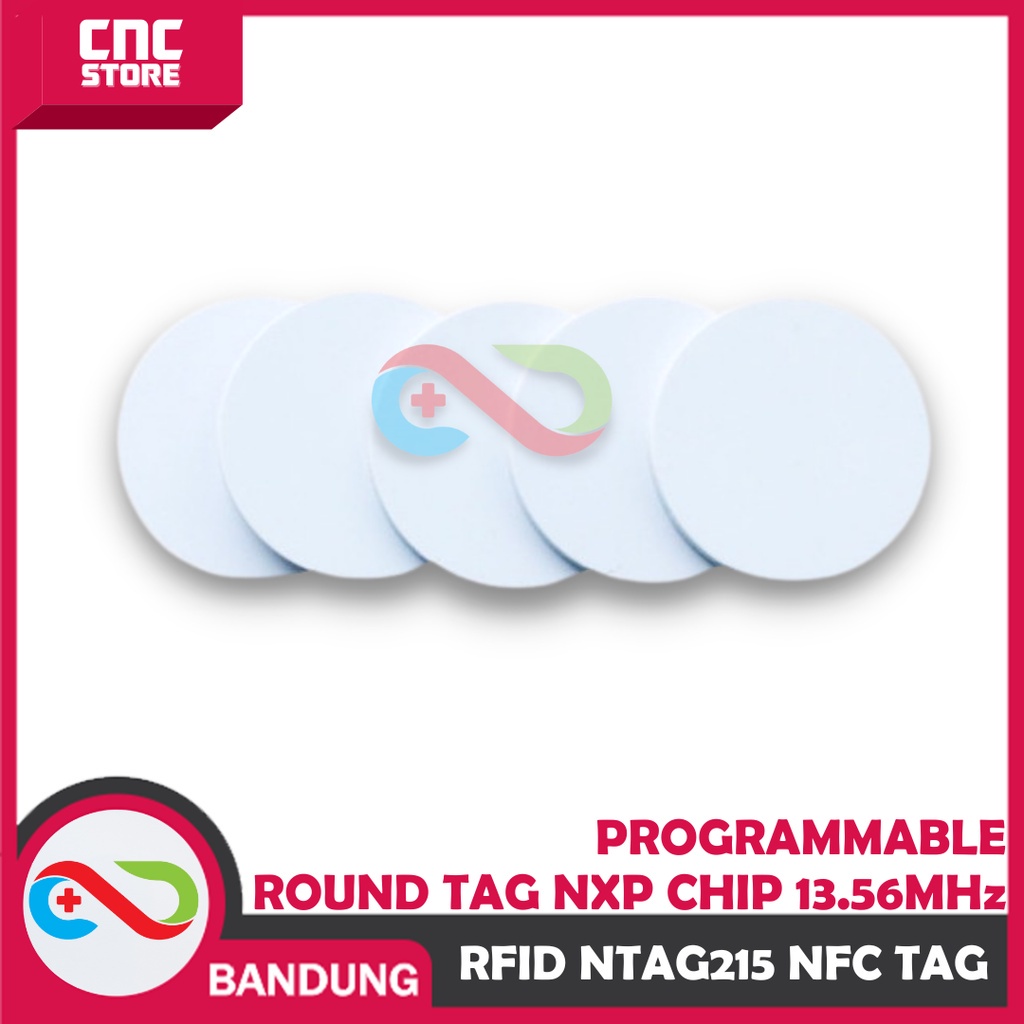 RFID NTAG215 NFC TAG PROGRAMMABLE ROUND TAG NXP CHIP 13.56MHz NTAG 215 NFC