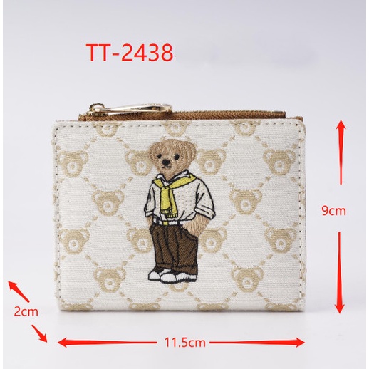 Ttwn Bear Original TT2438 กระเป๋าสตางค์ สําหรับผู้หญิง TTWNBEAR