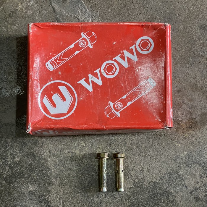 Dinabolt 10x50 WOWO กุญแจสลักเกลียวคอนกรีต 12 Wowo