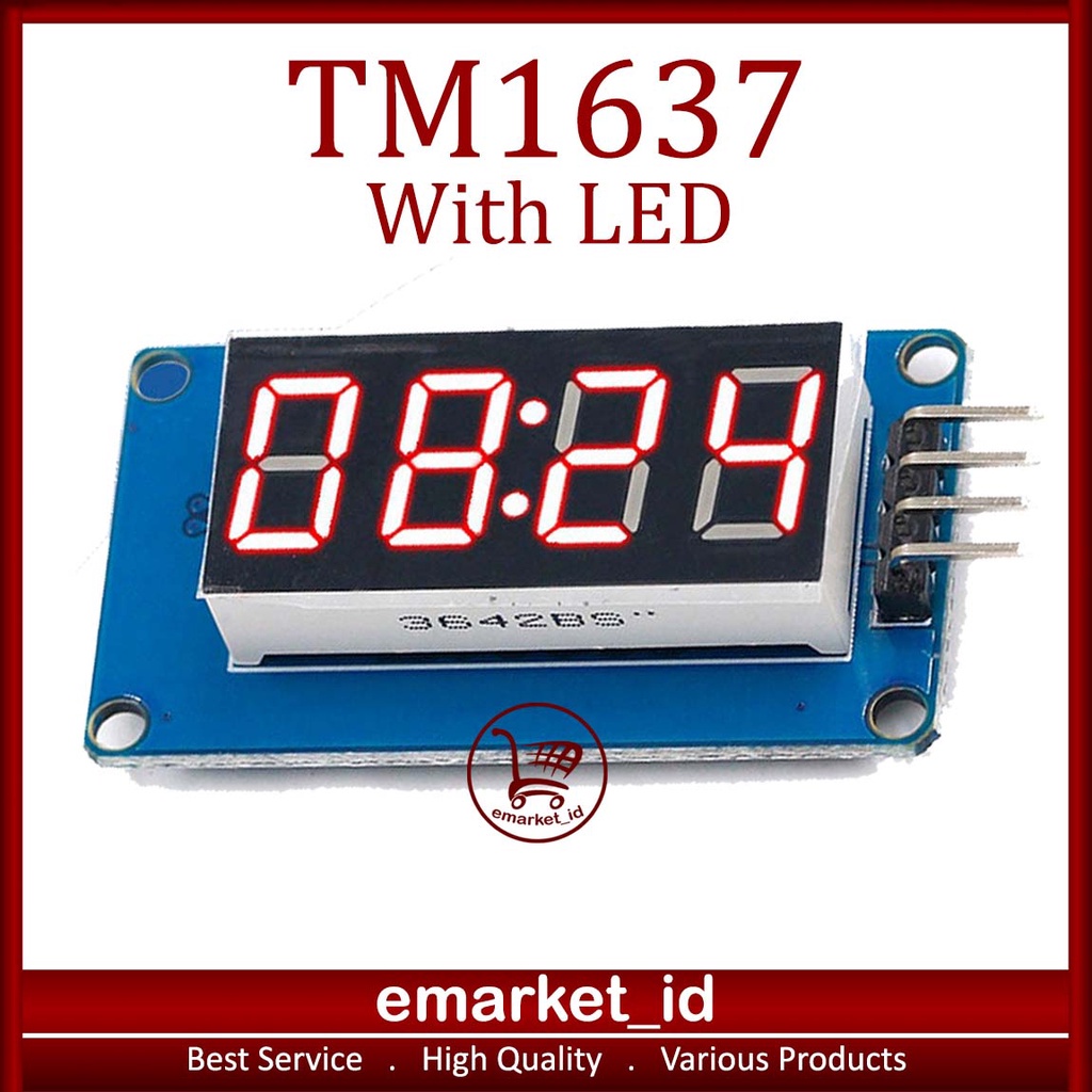 TM1637 LED / Module 4 Bits Digital Tube Digit Bits Seven Arduino Raspberry Pi