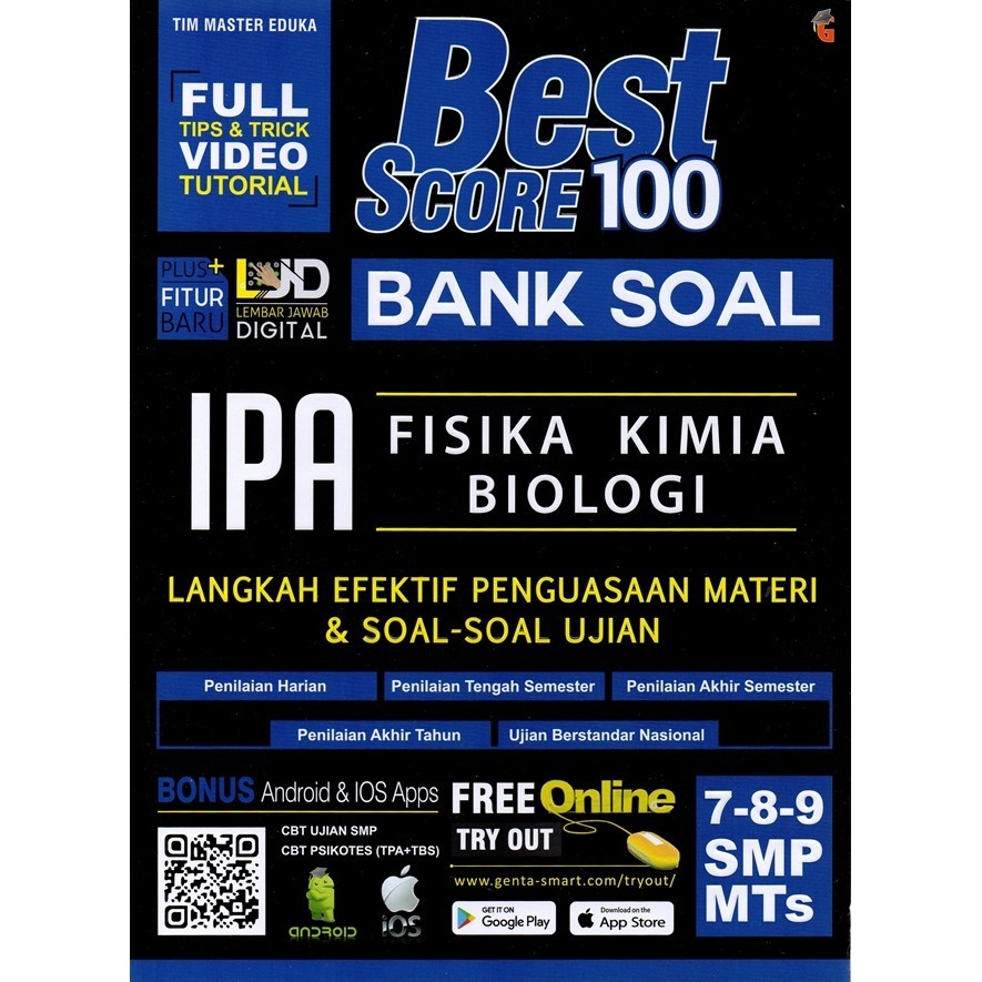 Smp/mts Kl.7 8 9 Score 100 ธนาคารคําถามวิทยาศาสตร์ที่ดีที่สุด