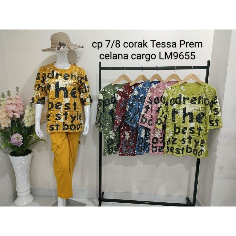 TESSA CP CARGO SET 7/8 SLEEVE l ESSA NIGHTWEAR l NIGHTWEAR