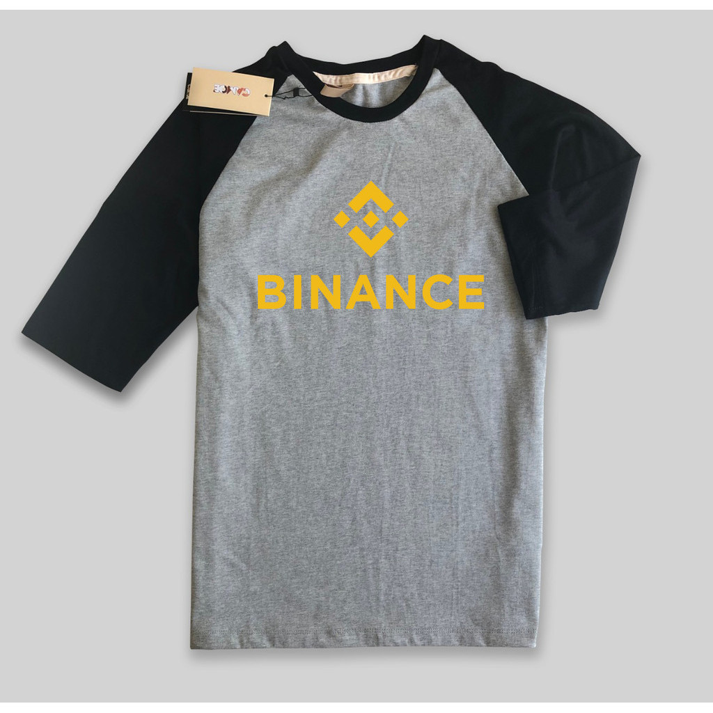 เสื้อ Camo Raglan โลโก้ Crypto Binance Exchange
