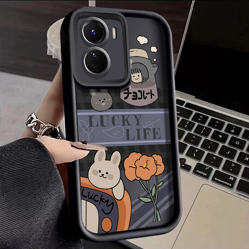 HP VIVO Y16 4G VIVO Y35 5G VIVO Y56 5G เคส Anti Drop เคสโทรศัพท์ซิลิโคนลายการ์ตูน Softcase น่าดึงดูด