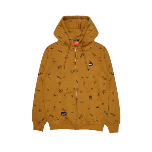 Bloods Reg Sweater Hoodie Patternies 02 สีน้ําตาล