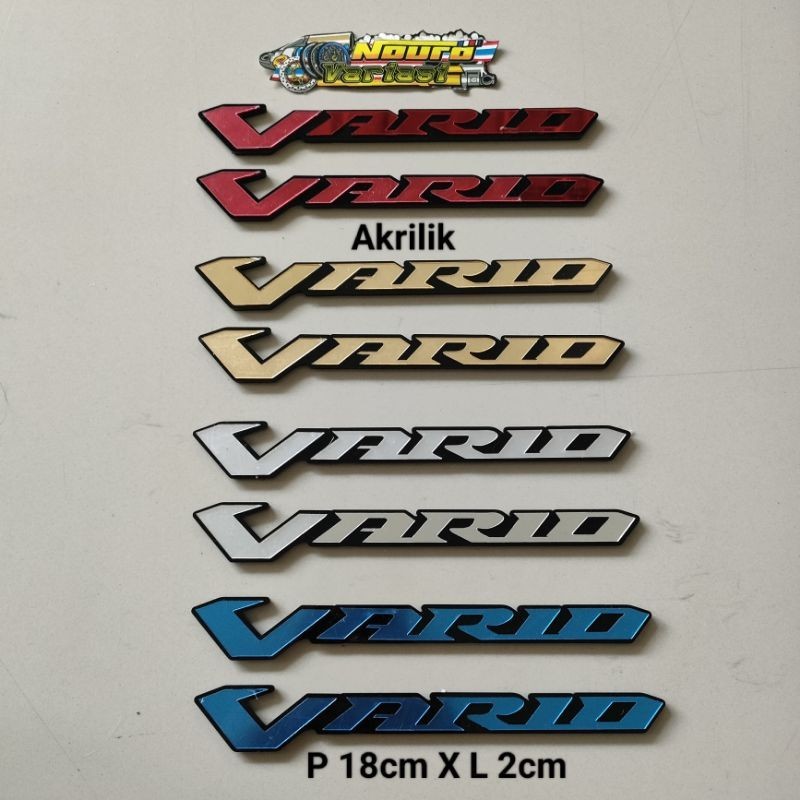 ตราสัญลักษณ์อะคริลิค Vario ลายนูนคุณภาพ