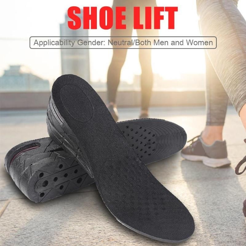 GS19 Jocestyle พื้นรองเท้าเพิ่มความสูงที่มองไม่เห็น 7.5 ซม. Jc75 สีดํา Or-i