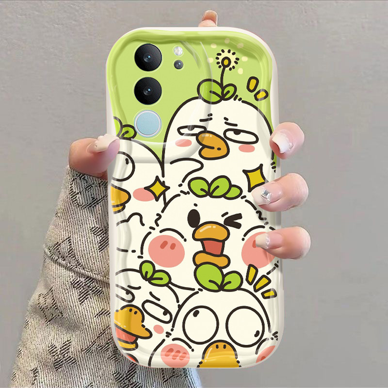 HP VIVO V29 5G V29 Pro 5G V29 Lite 5G Case Samoye และรูปแบบเป็ด ใหม่ซิลิโคนอ่อนนุ่ม Softcase ง่ายสอง