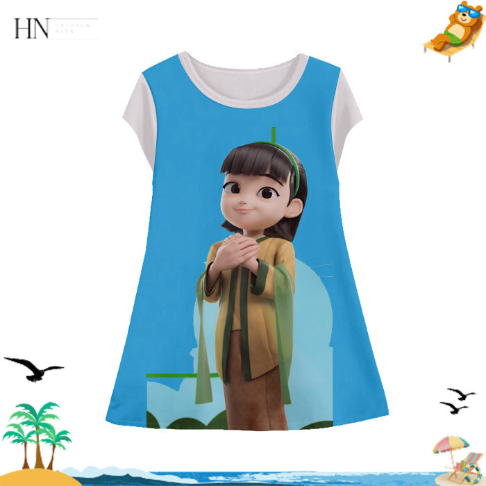 Ejen Alicia ชุดเดรสเด็กสําหรับเด็กผู้หญิง Ejen Alicia Model Printing Tunic สําหรับเด็กผู้หญิง อายุ 1