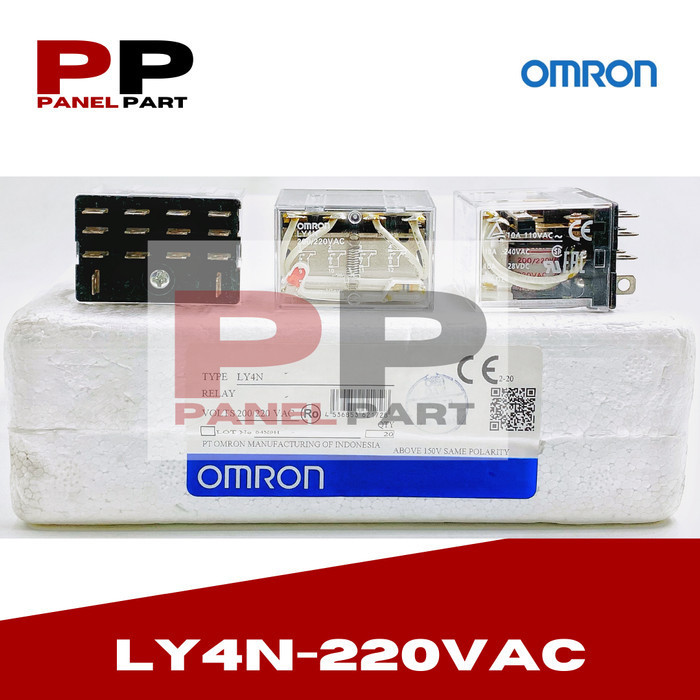 รีเลย์ Omron Ly4N-220Vac ใหม่ล่าสุดพร้อมการรับประกัน