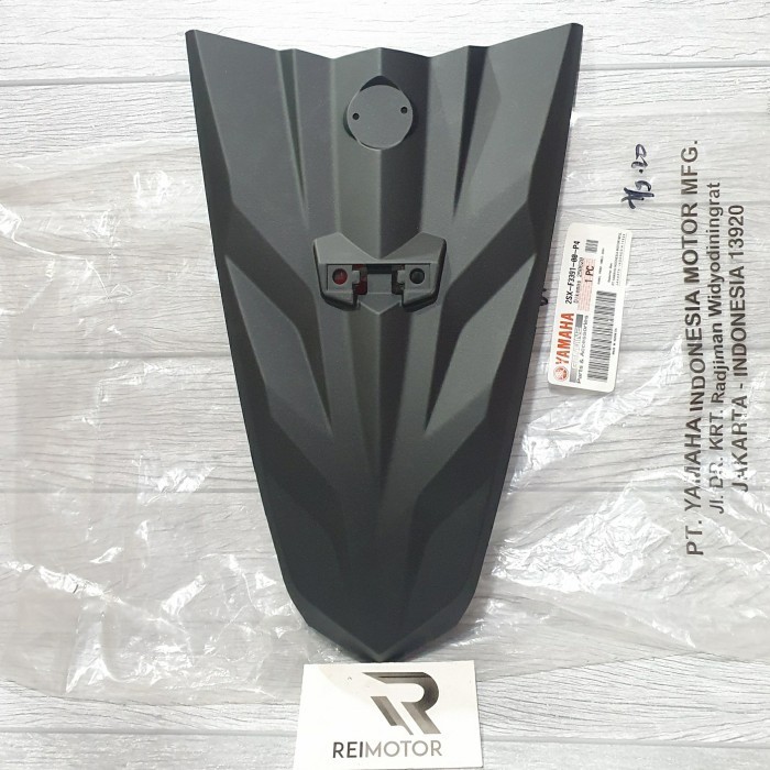ด้านหน้า TIE SHIELD NUMBER PLATE MIO SOUL GT 125 BLACK DOFF DOP ORIGINAL YGP 2SX F3391 00 P4