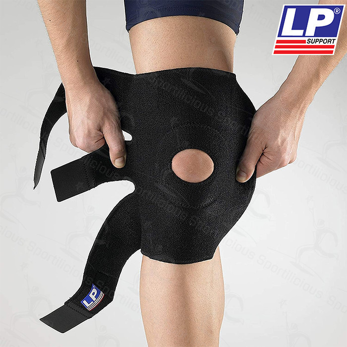 Lp Support Open Patella Knee Support 758 Black Original Knee Brace