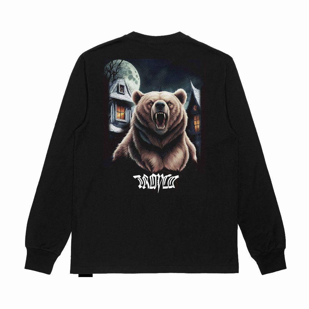 Troy Company เสื้อยืดแขนยาวสีดํา LS 2435