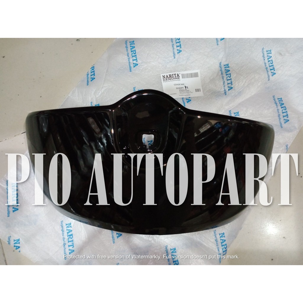[NARITA] ผ้าคลุมชั้นวางของ Scoopy FI สีดํา/2013-2016 (ลิ้นชัก/กระเป๋า/บังลมในเล็ก)