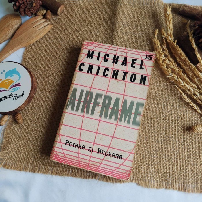 หนังสือ AIRFRAME on space - MICHAEL CRICHTON Original Preloved