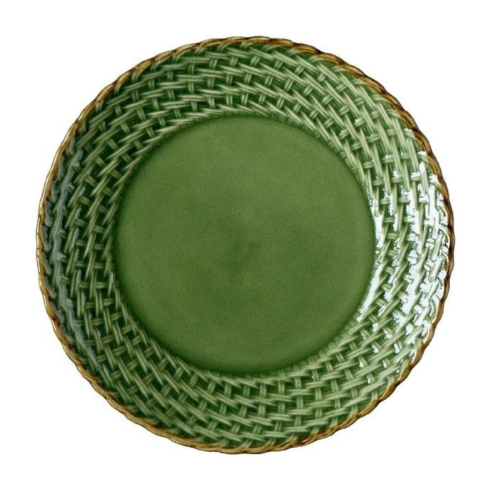 จานขนม HIJAU / จานเค้กและขนม Jenggala Ingka 21,5 ซม. สีเขียว H32S