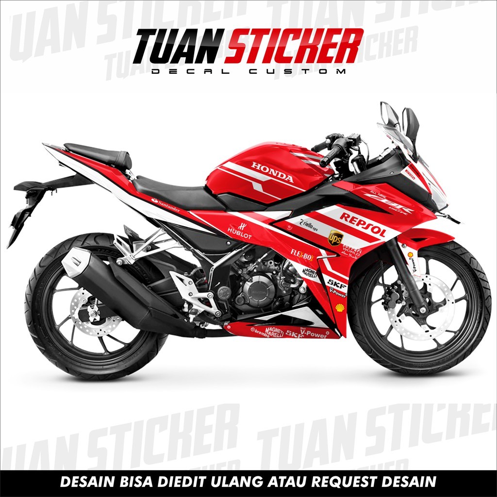 สติ๊กเกอร์ Striping Decal CBR 150 R สติ๊กเกอร์ Striping Decal CBR150R CBR150 R Full body สีแดง ferra