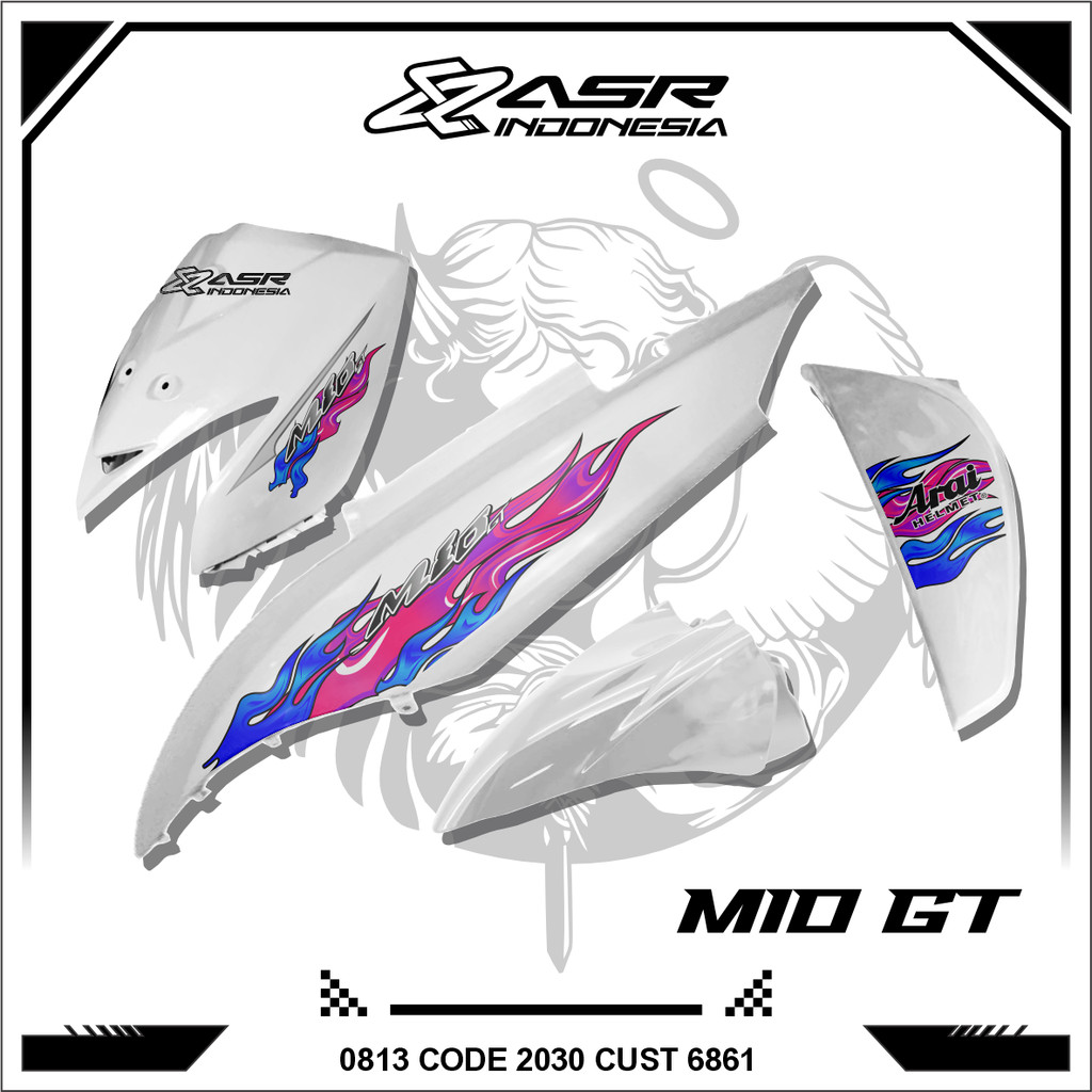 สติ๊กเกอร์ TRANSPARENT STRIPING MIO GT ARAI2 สติ๊กเกอร์ MIO