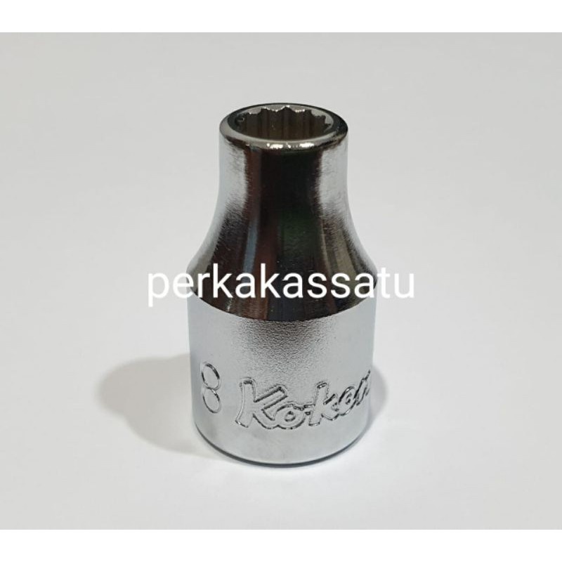 MATA SOCKET WRENCH 1/2" X 8MM 12PT KOKEN JAPAN 8 MM SOCKET SOK SHOCK