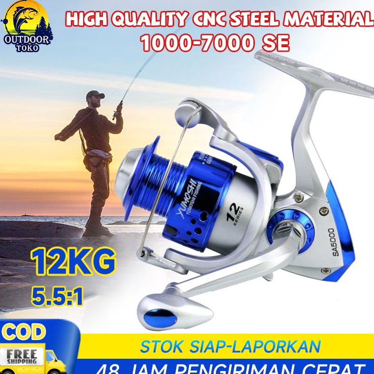 MOST WANTED Spinning Fishing Rod SA5000 SA4000 SA3000 SA2000 SA1000 Series Spinning Fishing Reel 5.5