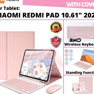 Star Cigar Xiaomi Redmi Pad 10.61 นิ้ว 2022 ปกหนังสือ หนัง ฝาพับ เคสคีย์บอร์ด เมาส์บลูทูธไร้สาย คลิกเงียบ เคสหนัง