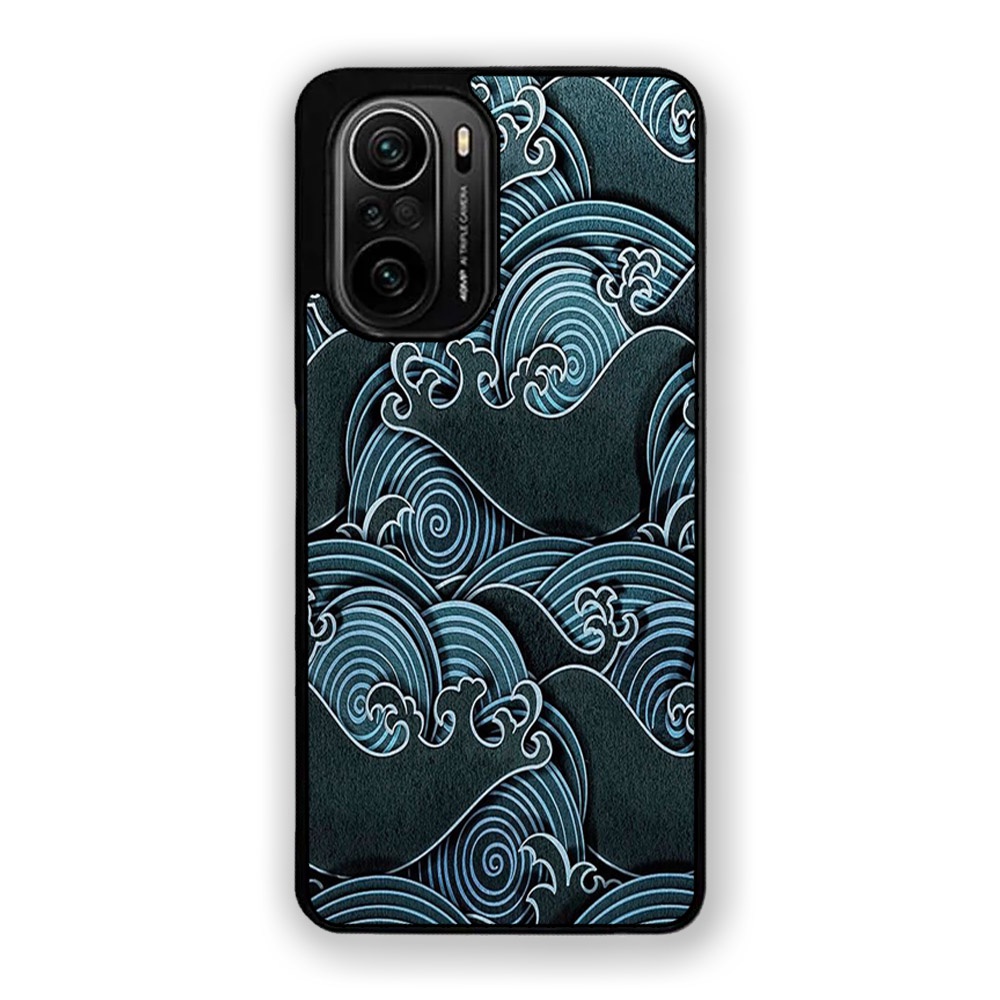 Poco F3 Hardcase C40 M3 M4 X3 Pro Custom Premium Ocean Wave Image Case