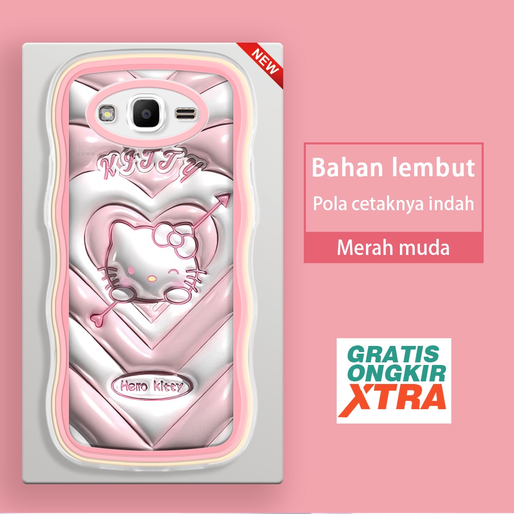 Samsung J7 J5Pro J3 J2 J7Pro J7Prime 2017 2016 2015 INS การ์ตูน 3D Hello Kitty Lover Cat Kesing hp c