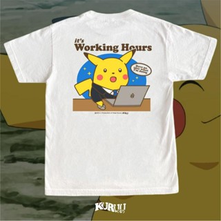 เสื้อยืด พิมพ์ลายอนิเมะ Kuruu&lt;Unk&gt; Working Hours สําหรับผู้ชาย