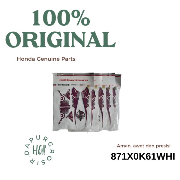 BEAT POP STRIPING (สีขาว), BEAT POP WHITE STICKER 871X0K61WHI