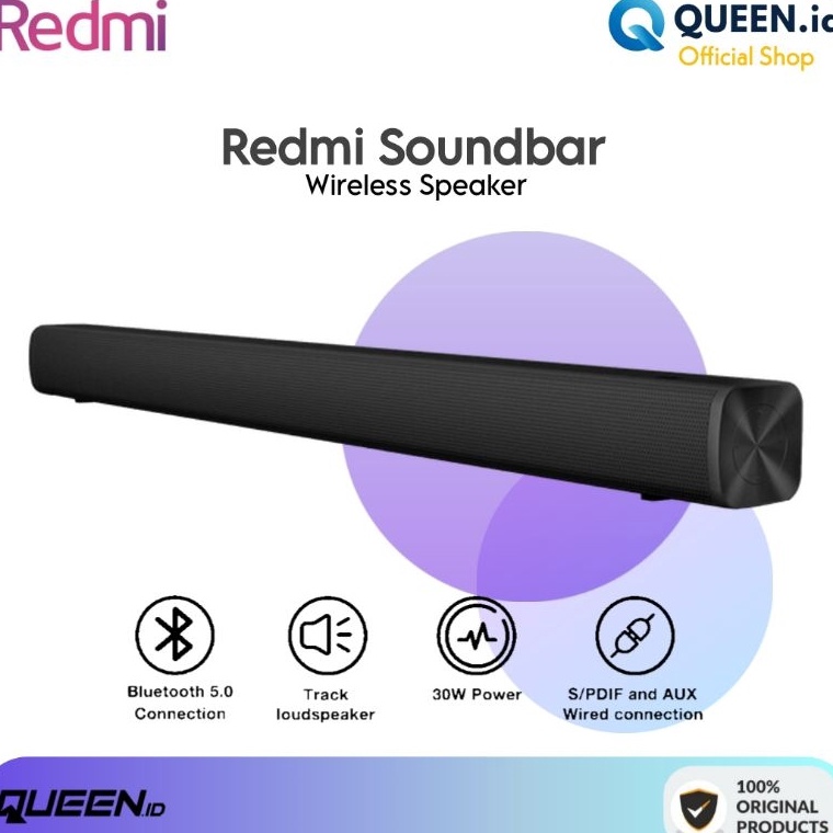 สั่ง G53s] Redmi Mi TV SoundBar ลําโพงบลูทูธไร้สาย HiFi 30W เสียงสเตอริโอในบ้าน รุ่น Mijia