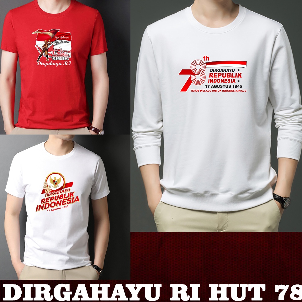 เสื ้ อยืด MALL สิงหาคม 17th Anniversary Of RI 78th Anniversary Of Indonesia 17 สิงหาคม 2023 T-Shirt T-Shirt T-Shirt Short Sleeve T-Shirt Sweater Long Sleeve T-Shirt .