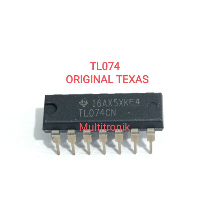TL 071 IC TL074 ต้นฉบับ TEXAS TL074CN Quad Op Amp เสียงต่ําสําหรับ Preamp Mixer Tone Control เสียง