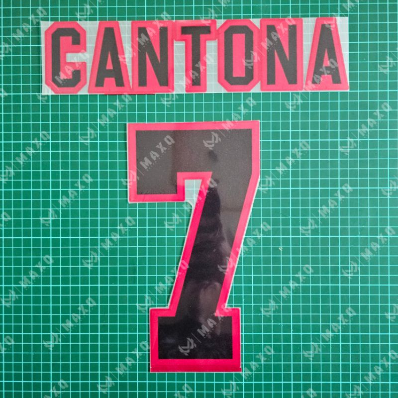 [ Nameset ] JERSEY CANTONA MAN UNITED AWAY 1995 1996 RETRO