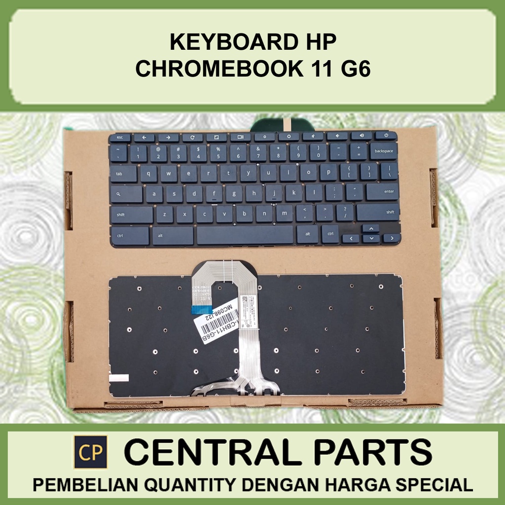 แป้นพิมพ์สีดํา HP Chromebook 11 G6