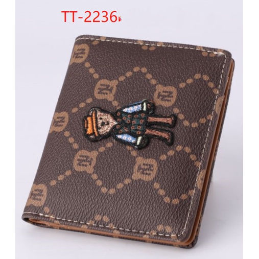 Ttwn Bear Original TT2236 กระเป๋าสตางค์ แบบพับได้ สําหรับผู้หญิง TTWNBEAR