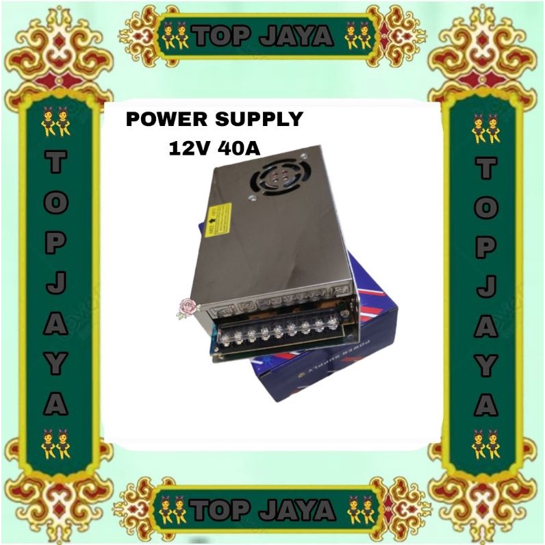 Cctv Power Supply 12V 40A แหล่งจ่ายไฟ Switching 40 Ampere 12 โวลต์ PSU