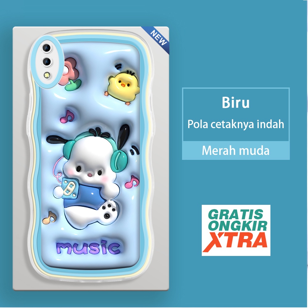 Vivo Y17S Y33T Y36I Y66 Y65 z3 z3i x9 x9s V11I V11 V5 Plus IQOO Z7X 5G เคสโทรศัพท์รูปแบบPochacco Mus