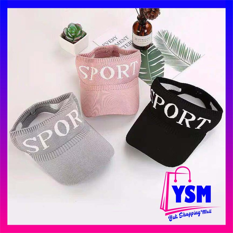 KATUN YSM ELASTIC COTTON KNIT GOLF TENNIS HAT LETTER SPORT SUN VISOR หมวกหมวกกีฬา